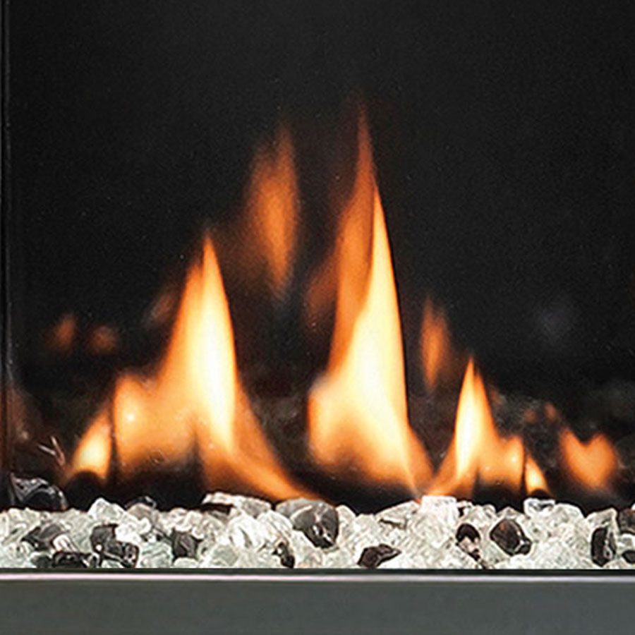 Contemporary Fire Glass Burner