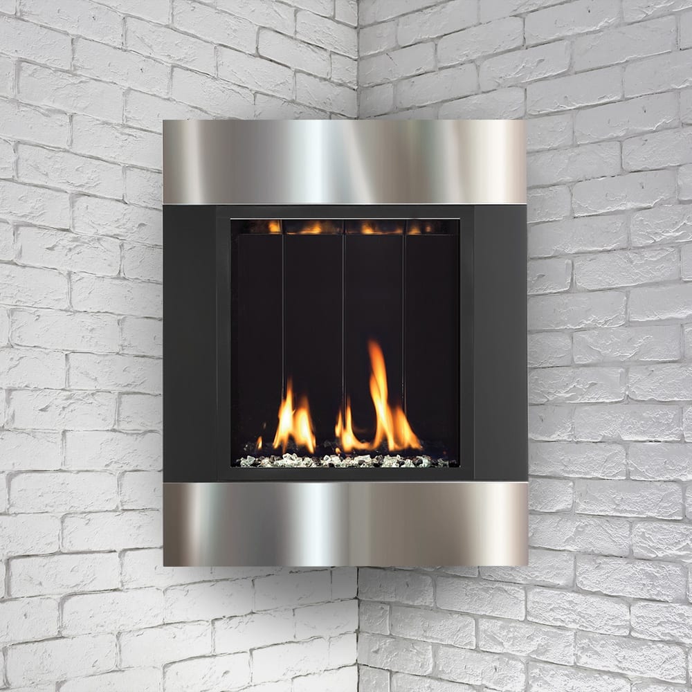 ONE6 Direct Vent Fireplace with Corner Kit