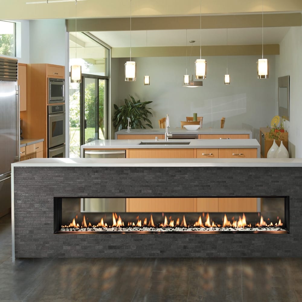 Seventy2 See Thru Slim Line Built In Solas Contemporary Fireplaces