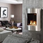 ONE6 Vent Free Fireplace with Stainless Steel Surround