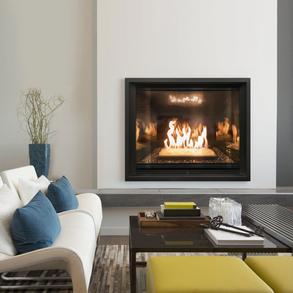 THIRTY8 with Contemporary Fire Glass Burner